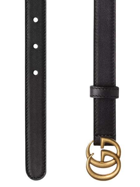 Gucci Marmont Thin Belt *Flawless GG Marmont thin belt with crystals in black leather | GUCCI® US main image 3
