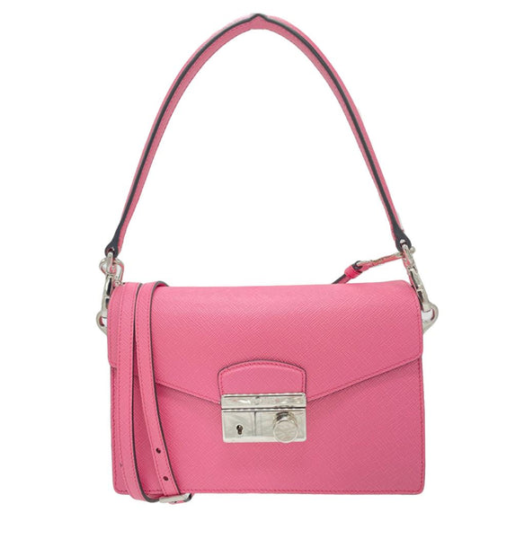 Petal Pink Saffiano leather mini-bag - Fake Prada Store