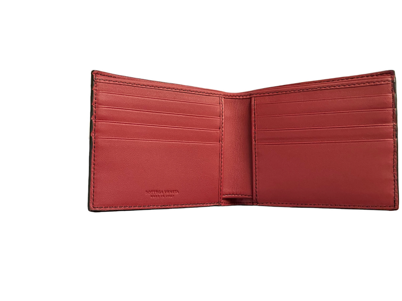 Bottega Veneta Nappa/Ostrich  Multicolor Leather Bifold Wallet