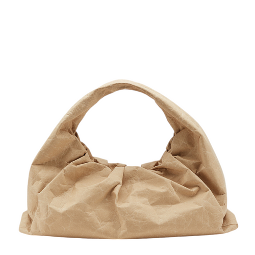 Bottega Veneta  Kraft-Paper-Like Shoulder Pouch, Tan - Premium Handbag from Bottega Veneta - Just $1445! Shop now at Sunset Boutique