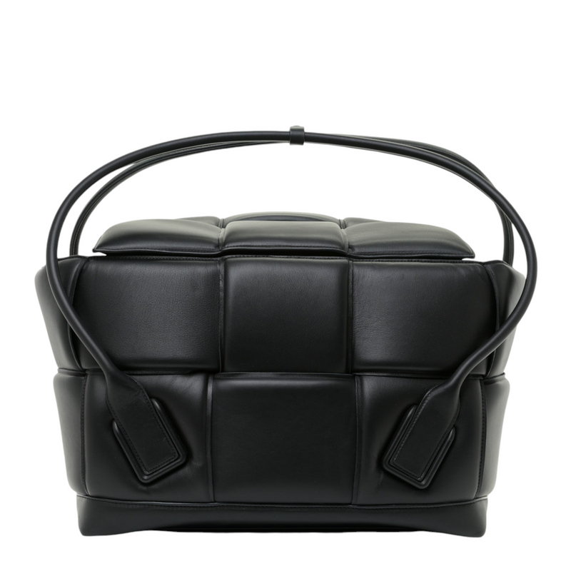 Bottega Veneta Nappa Maxi Intrecciato Padded Large Arco Black Bag - Premium Handbag from Bottega Veneta - Just $4095! Shop now at Sunset Boutique