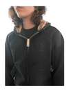 Burberry Women Letter Graphic Check Trim Cotton-Blend Zip Hoodie, Black - Premium Hoodies from Burberry - Just $645! Shop now at Sunset Boutique