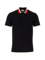 Burberry Contrast Collar Cotton Piqué Polo Shirt