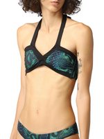 Roberto Cavalli Blue & Greeen Bikini Set, Blue, Size Large - Premium Swimwear from Roberto Cavalli - Just $155! Shop now at Sunset Boutique