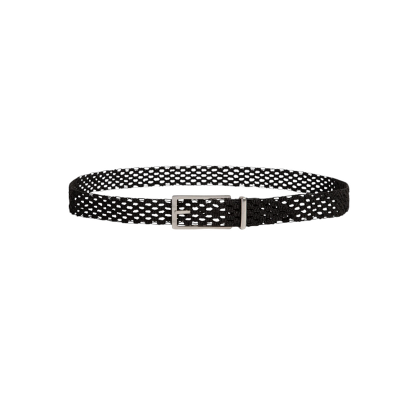 Bottega Veneta  Macramé  Woven Belt, Black - Premium Belt from Bottega Veneta - Just $345! Shop now at Sunset Boutique