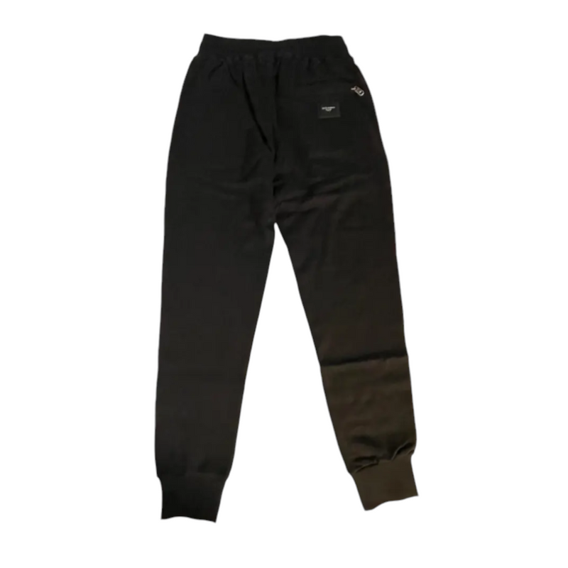 Dolce & Gabbana Black Plaque Track Pants - Premium Track pants from Dolce & Gabbana - Just $395! Shop now at Sunset Boutique