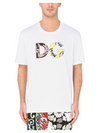 Dolce & Gabbana White Cotton Wheelbarrow Patchwork Logo T-shirt - Premium T-shirts from Dolce & Gabbana - Just $295! Shop now at Sunset Boutique