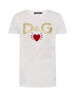 Dolce & Gabbana Womens White Logo T-shirt - Premium T-shirts from Dolce & Gabbana - Just $295! Shop now at Sunset Boutique