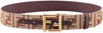 Fendi Chestnut Brown FF Jacquard fabric belt - Premium Apparel & Accessories from FENDI - Just $595! Shop now at Sunset Boutique