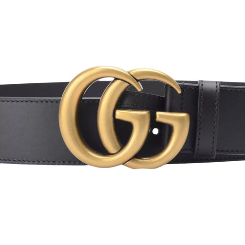 Gucci Men's Black Leather Belt with Double G Buckle - Premium Belts from Gucci - Just $525! Shop now at Sunset Boutique