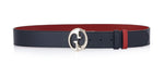 GUCCI GG Interlocking Buckle Reversible Black/Red Belt - Premium Belts from Gucci - Just $675! Shop now at Sunset Boutique