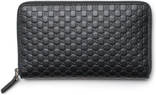 Gucci Microguccissima Signature Leather Long Zip Around Wallet, Black - Premium Wallets from Gucci - Just $895! Shop now at Sunset Boutique