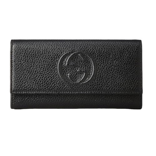 Gucci Soho Long Flap Wallet, Black - Premium Wallets from Gucci - Just $795! Shop now at Sunset Boutique