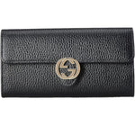 Gucci  Interlocking GG Hardware Dollar Leather Long Wallet, Black - Premium Wallet from Gucci - Just $795! Shop now at Sunset Boutique