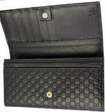 Gucci Microguccissima Leather Long Wallet, Black - Premium Wallet from Gucci - Just $745! Shop now at Sunset Boutique