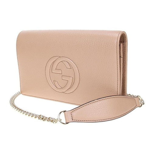 Gucci Soho Mini Chain Bag, Beige