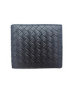 Bottega Veneta Intrecciato Nappa/Croc Leather Bifold Wallet