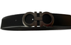 Salvatore Ferragamo Reversible/Adjustable Belt Brushed Ruthenium Buckle - Premium Belts from SALVATORE FERRAGAMO - Just $525! Shop now at Sunset Boutique