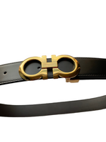 Salvatore Ferragamo Reversible/Adjustable Belt Polished Gold Buckle - Premium Belts from SALVATORE FERRAGAMO - Just $525! Shop now at Sunset Boutique