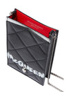 Alexander McQueen Skull Phone Case on Chain in Quilted Nappa