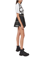 Alexander McQueen Skull Phone Case on Chain in Quilted Nappa