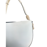 Prada Shoulder Bag Vitello Lux Leather, White/Black