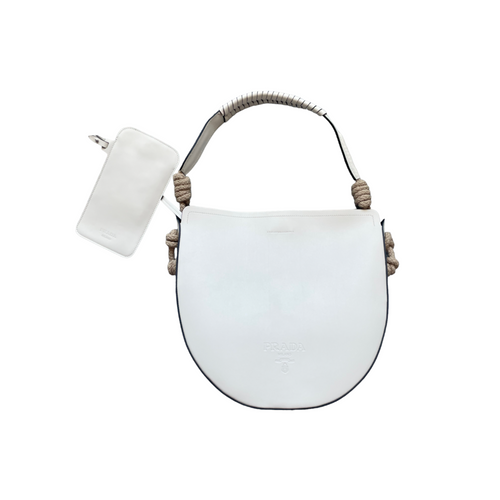 Prada Pattina Shoulder Bag Small Marble