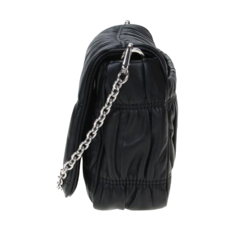 Prada 1BD289 Pattina Gaufre Nappa Leather, Black - Premium  from Prada - Just $2695! Shop now at Sunset Boutique