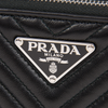 Prada 1DH010, Triangular Stitching Diagramme Mini Bag,  Black - Premium Bags Shoulder bags from Prada - Just $2195! Shop now at Sunset Boutique