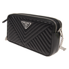 Prada 1DH010, Triangular Stitching Diagramme Mini Bag,  Black - Premium Bags Shoulder bags from Prada - Just $2195! Shop now at Sunset Boutique