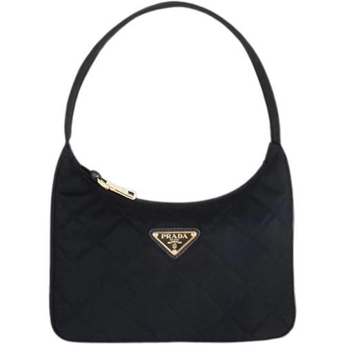 Prada Quilted Fabric Hobo Shoulder Bag, Black - Premium Handbag from Prada - Just $1995! Shop now at Sunset Boutique