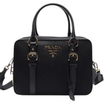 Prada Nylon Bauletto Satchel Bag, Black - Premium Handbag from Prada - Just $2395! Shop now at Sunset Boutique