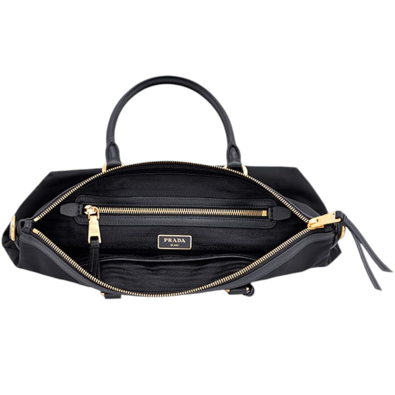 Prada Nylon Satchel Handbag, Black - Premium Handbag from Prada - Just $2095! Shop now at Sunset Boutique