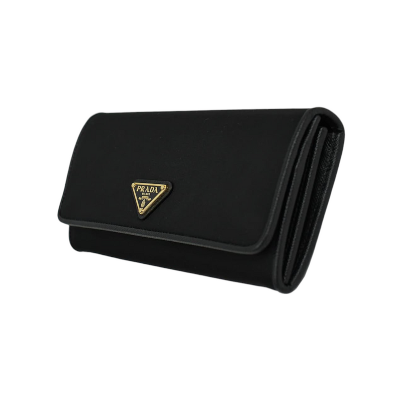 Prada Nylon Long  Flap Wallet, Black - Premium Wallet from Prada - Just $945! Shop now at Sunset Boutique