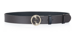 Gucci Reversible Black/Brown Leather Interlocking GG Gold-Tone Buckle Belt