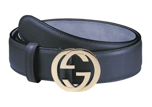 Gucci Blondie Leather Belt,  Navy Blue - Premium Belts from Gucci - Just $675! Shop now at Sunset Boutique