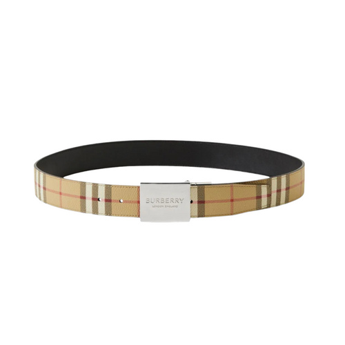 Burberry Vintage Check Reversible Belt - Premium Belts from Burberry - Just $635! Shop now at Sunset Boutique