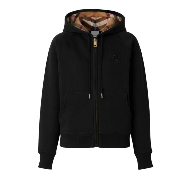 Burberry hoodie deals zip
