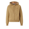 Burberry Letter Graphic Check Trim Cotton-Blend Zip Hoodie, Honey - Premium Hoodies from Burberry - Just $645! Shop now at Sunset Boutique