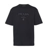 Prada Black Cotton T-Shirt with Embossed Silicone Logo - Premium T-shirts from Prada - Just $695! Shop now at Sunset Boutique