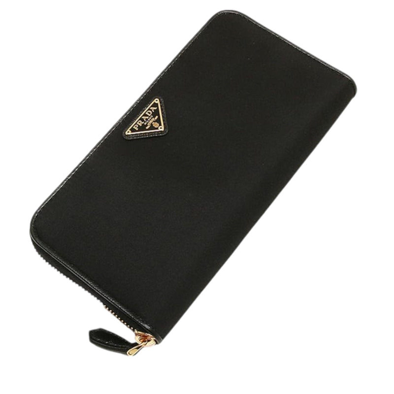 Prada Black Nylon and Leather Zip Around Long Wallet - Premium Apparel & Accessories from Prada - Just $925! Shop now at Sunset Boutique