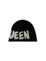 Alexander McQueen Logo Embroidered Knitted Beanie, Black - Premium Hat from Alexander McQueen - Just $310! Shop now at Sunset Boutique