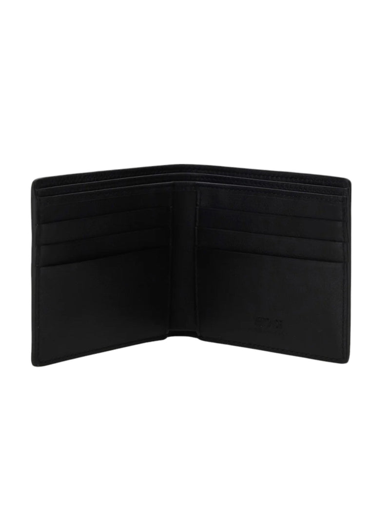 Versace Medusa Emblem Button Bi-Fold Wallet, Black - Premium Wallet from Versace - Just $495! Shop now at Sunset Boutique