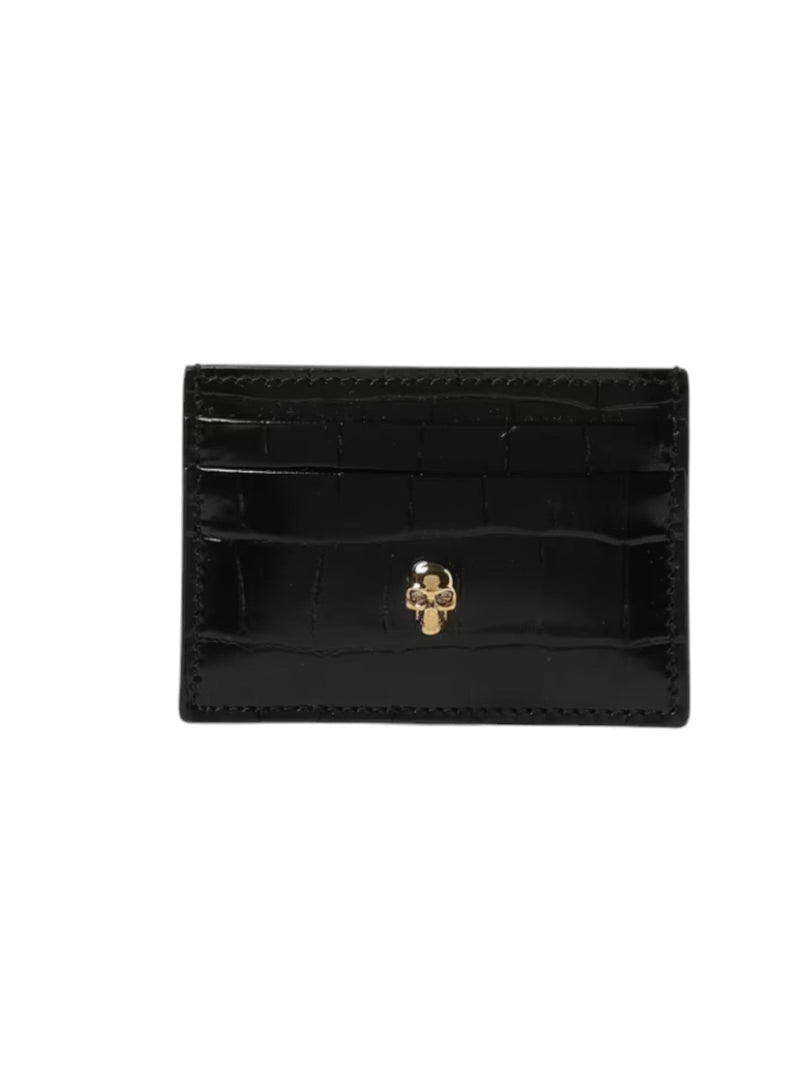 Alexander McQueen Women's Skull Card Holder, Black - Premium Card Case from Alexander McQueen - Just $345! Shop now at Sunset Boutique