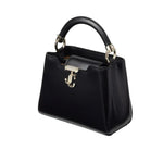 Jimmy Choo Varenne Black Smooth Calfskin Mini Tote Handbag