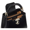 Jimmy Choo Varenne Black Smooth Calfskin Mini Tote Handbag