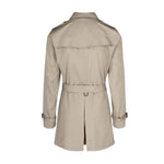 Burberry Mens "Britton" Short Trench Coat, Stone