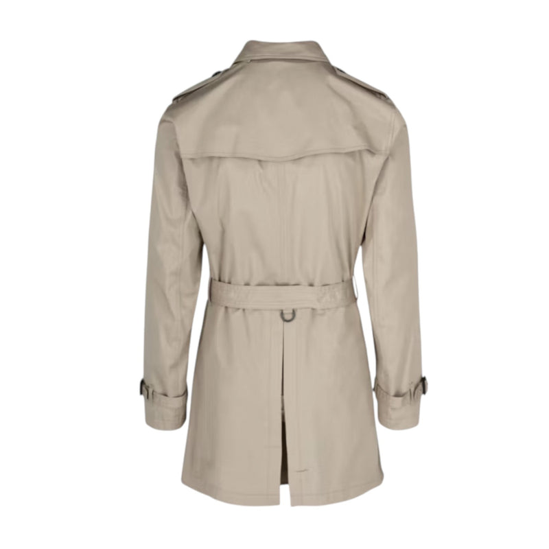 Burberry Mens "Britton" Short Trench Coat, Stone