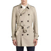 Burberry Mens "Britton" Short Trench Coat, Stone