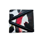 Alexander McQueen MCQ Graffiti All Over Print Leather Multicolor Bifold Wallet - Sunset Boutique